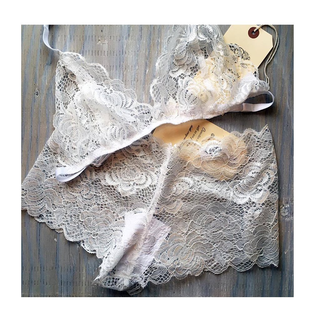 French Cut Lace Underwear. White