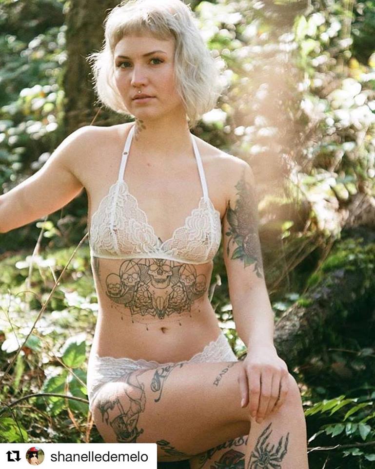 French Cut Lace Bra Top. Halter strap. White